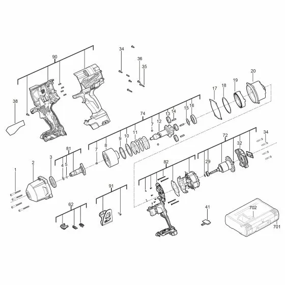 Buy A Milwaukee M18 FHIWF SCREW 4931465324 Spare Part Serial 4000467119