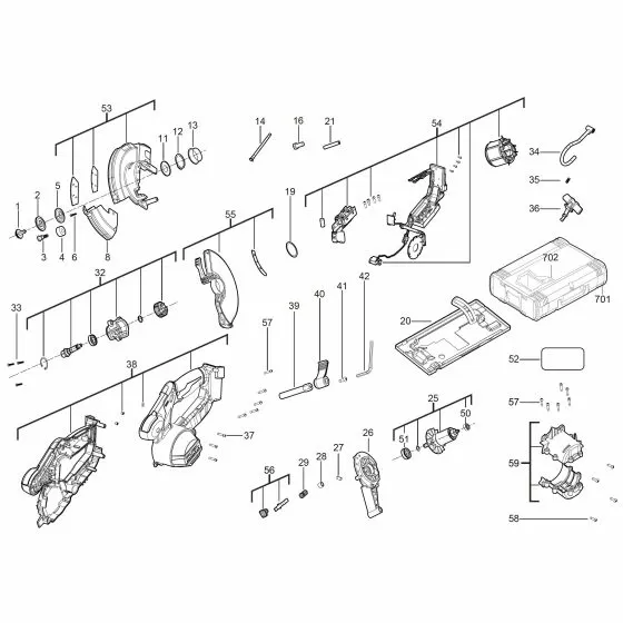 Milwaukee M18 FMCS M18B5 LI-ION BATTERY PACK 5.0AH XXX 4932430483 Spare Part Serial 4000469613