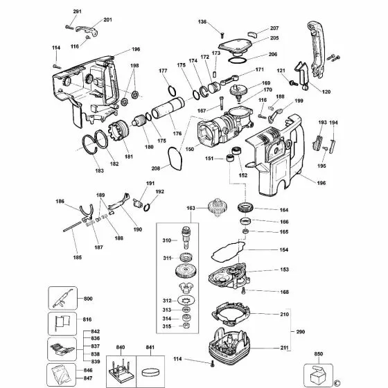 Dewalt DW721 WASHER,SPRING CON.D8.2X18X1 860074-03 Spare Part Type 3