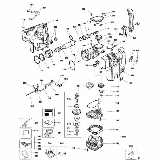 Dewalt DW722 WASHER,FLAT 5.3X10 UNI 6592 860073-01 Spare Part Type 2