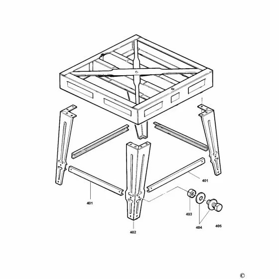 Dewalt DW721 Spare Parts List Type 3