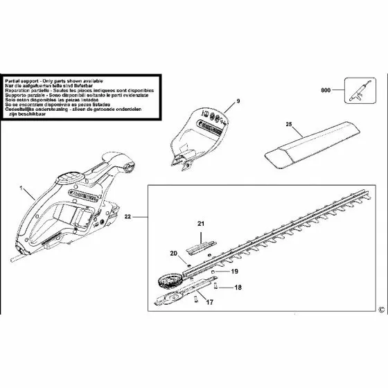 Black Decker GT501 Spare Parts List Type 2