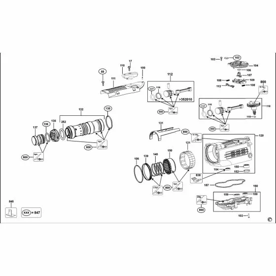 Dewalt DW720 WASHER,FLAT 6.4X12.5 UNI 6592 720959-00 Spare Part Type 1