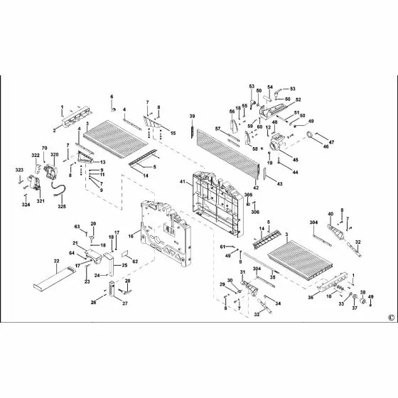 Dewalt DW718XPS Spare Parts List Type 3