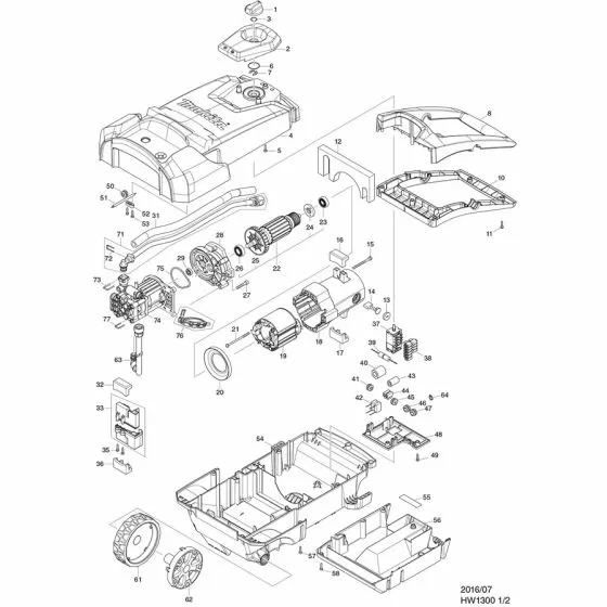 Buy A Makita HW1300 PT SCREW 4X20 TRILOBULAR DHP451ZJ 123649-0 Spare Part and Fix Your Pressure Washer Today