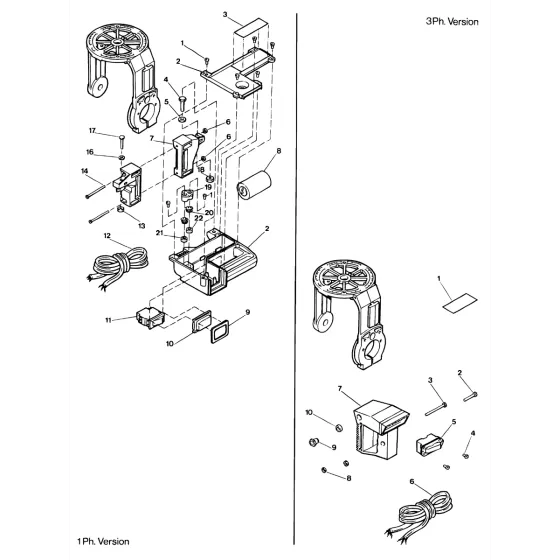 Dewalt DW1501-AJ KIT HANDLE DW720 868649-00 Spare Part Type 1