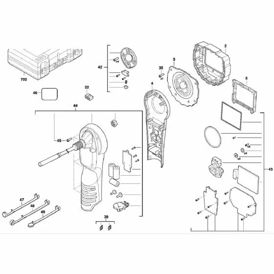 Milwaukee M12 IC HEAD 4931433557 Spare Part Serial No: 4000431251