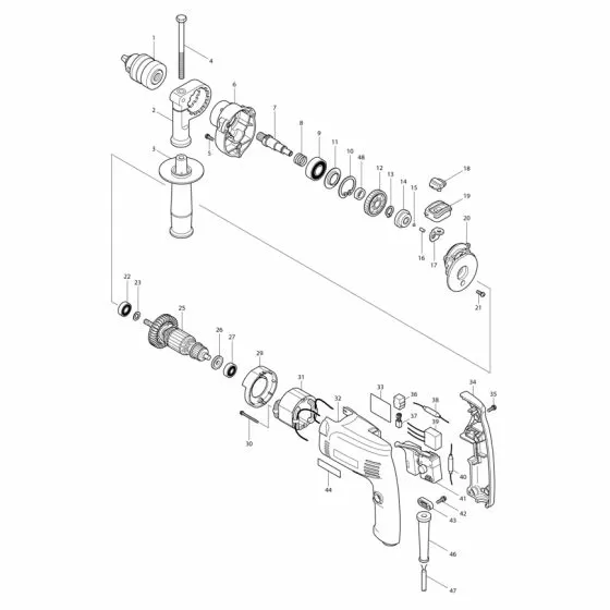 Buy A Makita MT811 BRUSH HOLDER CB-13-20 MT431 643552-4 Spare Part and Fix Your Combi / Drill Driver & Screwdrivers Today