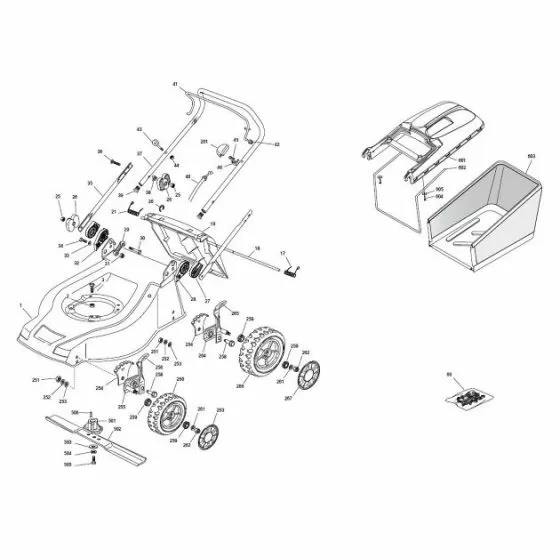 Buy A Makita PM43 BOLT BLADE CROSSBOX PLM4815/5 664735698 Spare Part and Fix Your Lawnmower Today