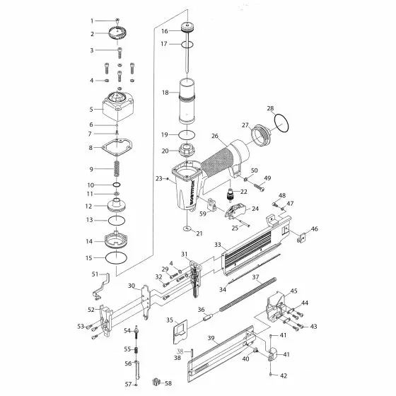 Buy A Bostich SB-1850BN BUTTOM HD.SOC.SCREW 1L103061 Spare Part