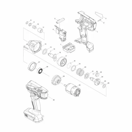 Buy A Makita TD126D TERMINAL DF347D/HP347D/UR140 643861-1 Spare Part and Fix Your Impact Driver Today